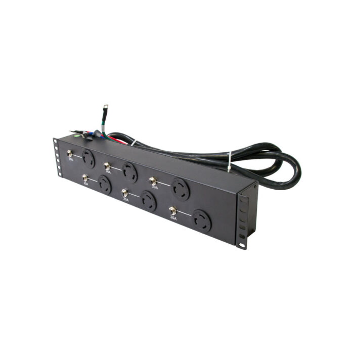 Power Distribution Unit with multi color cords