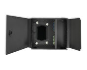 Black wall mount panel precision fiber