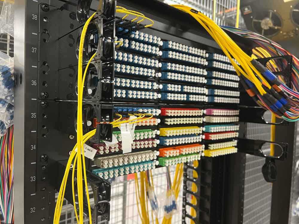 Fiber Panel Interbay Cable Management Data Center