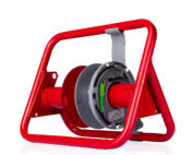 Spool Caddy for Indoor Outdoor Fiber Jumper