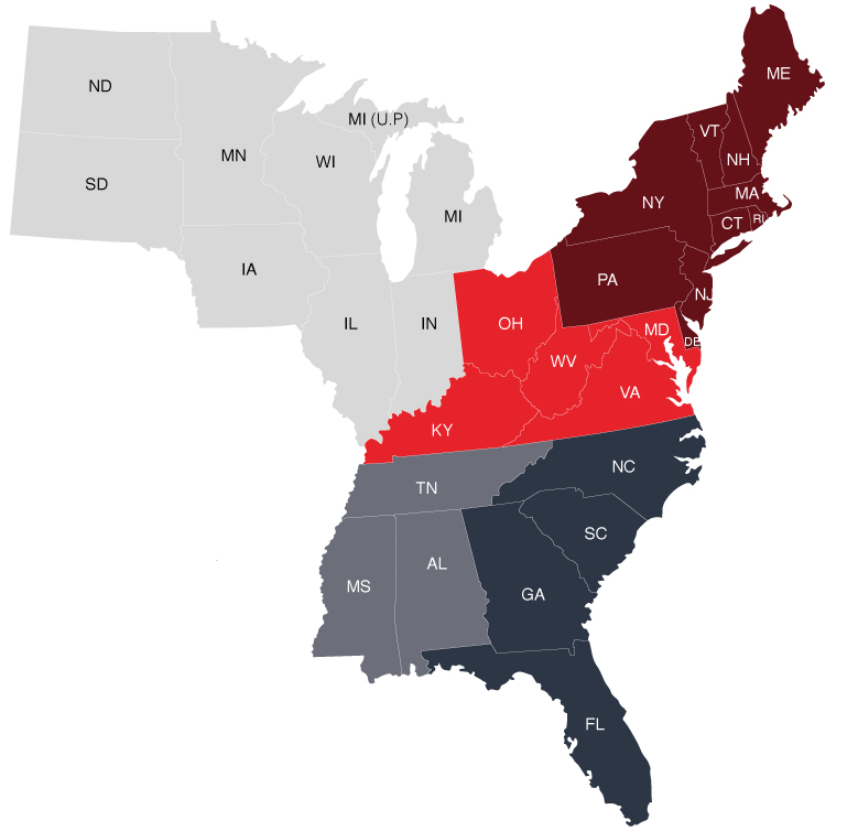 TeamTerritoryMapEastRevised TeamTerritoryMapEastRevised