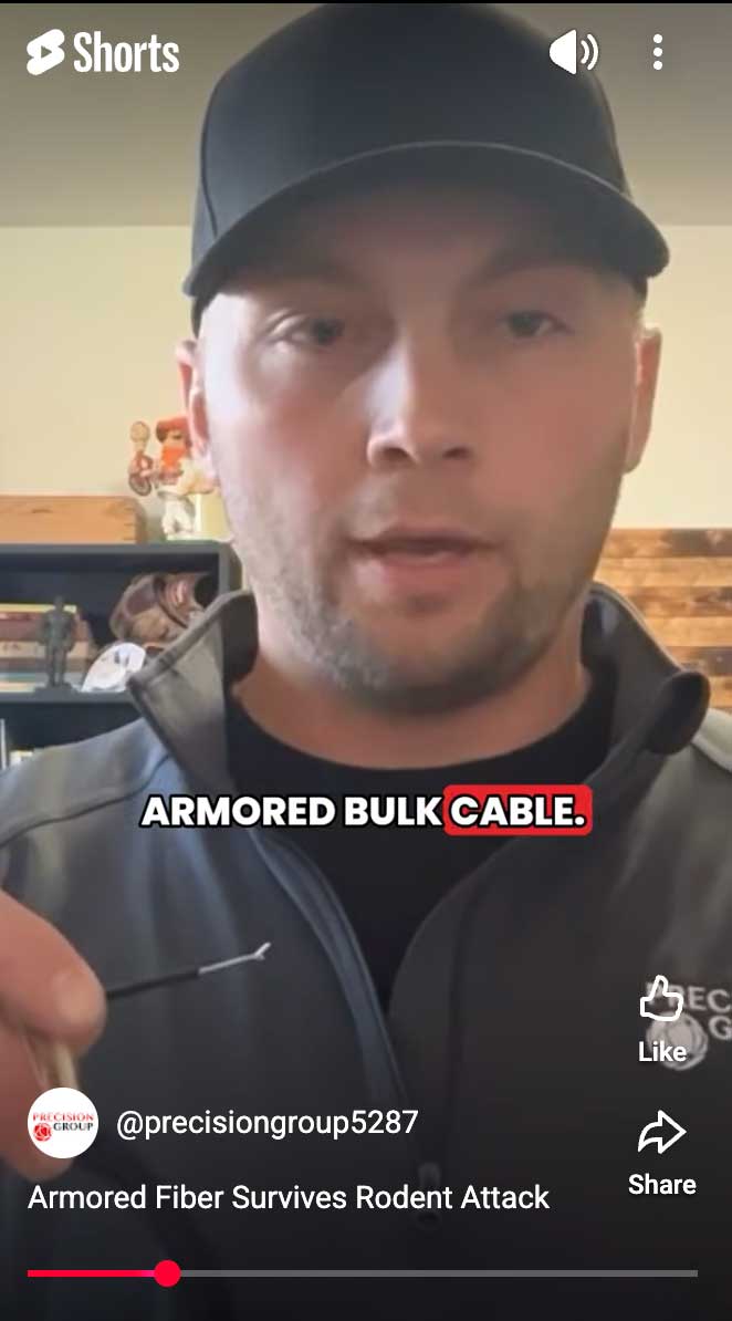 Armored Fiber Survives Rodent Attack Video